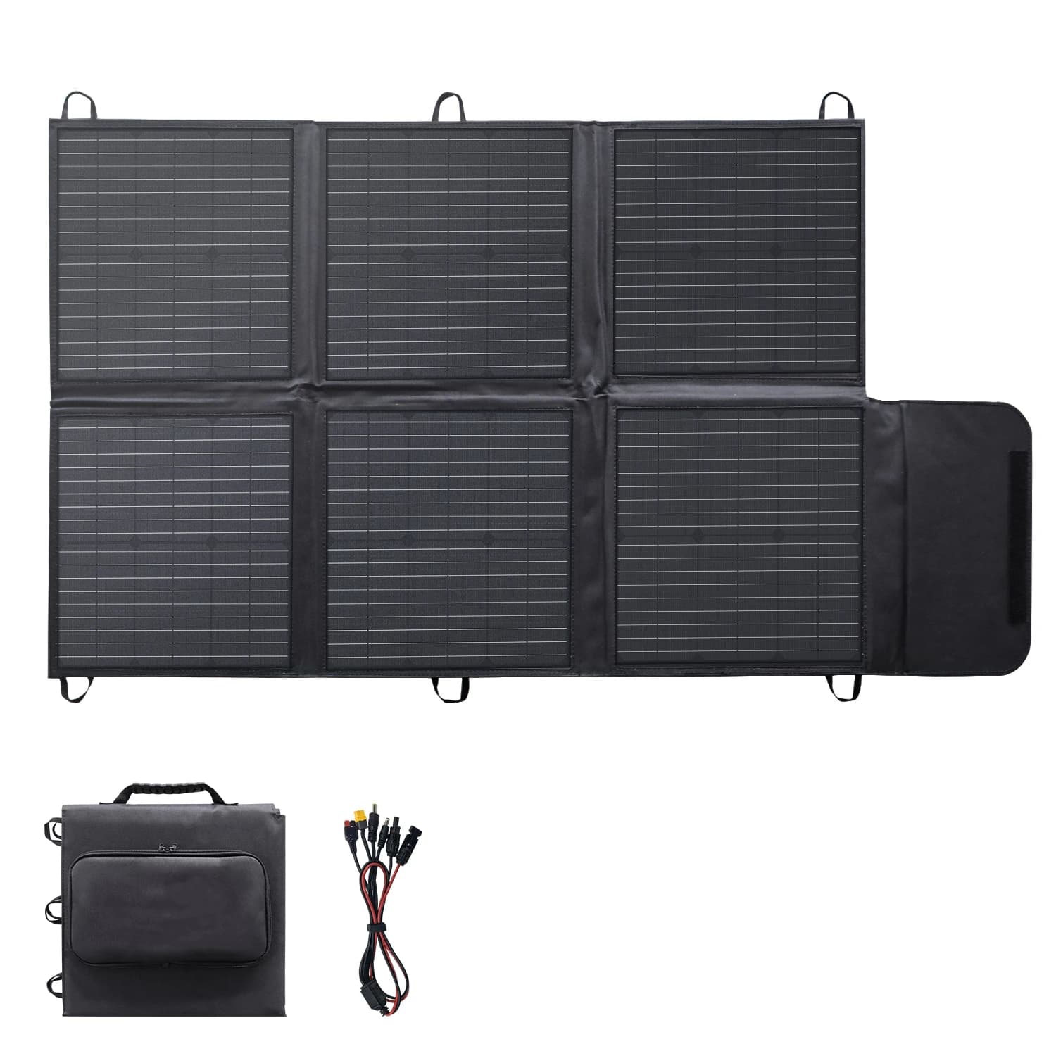 Pannelli Solari Flessibili Portatili da 400W 300W 200W 120W per Campeggio, Impermeabili, Design Pieghevole per Alimentazione e Ricarica all'Aperto