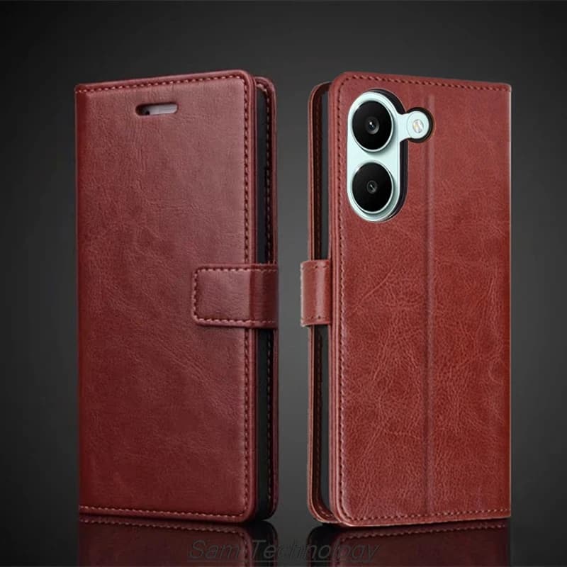 Card Holder Cover Case for Xiaomi POCOPHONE POCO X8 Pro 5G Pu Leather Flip Cover Retro Wallet Phone Case Business Fundas Coque