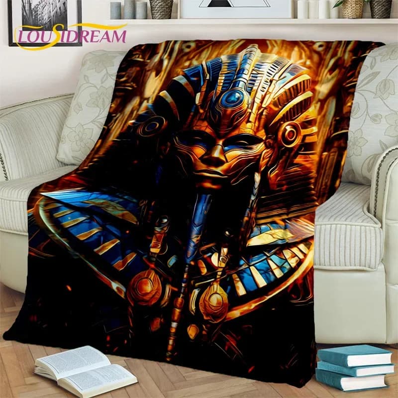 Anubis Faraone Horus Mummia Mitologia Egiziana Dieci Coperta, Morbida coperta per la casa Camera da letto Letto Divano Coperta da picnic Coperta per bambini