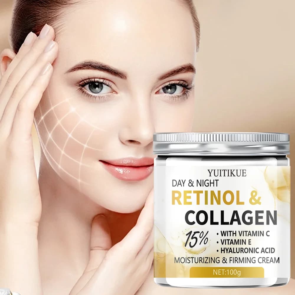 DAY & NIGHT Shaping cream 100 g - 15% retinol and collagen, with vitamin C, E and hyaluronic acid, moisturizing and firming