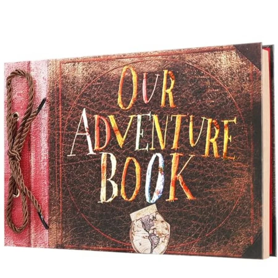 Our Adventure Book Scrapbook Photo Album Travel Journal Book, Retro Style Embossed Cover, Photo Book Kit, Memory Book, Travel D