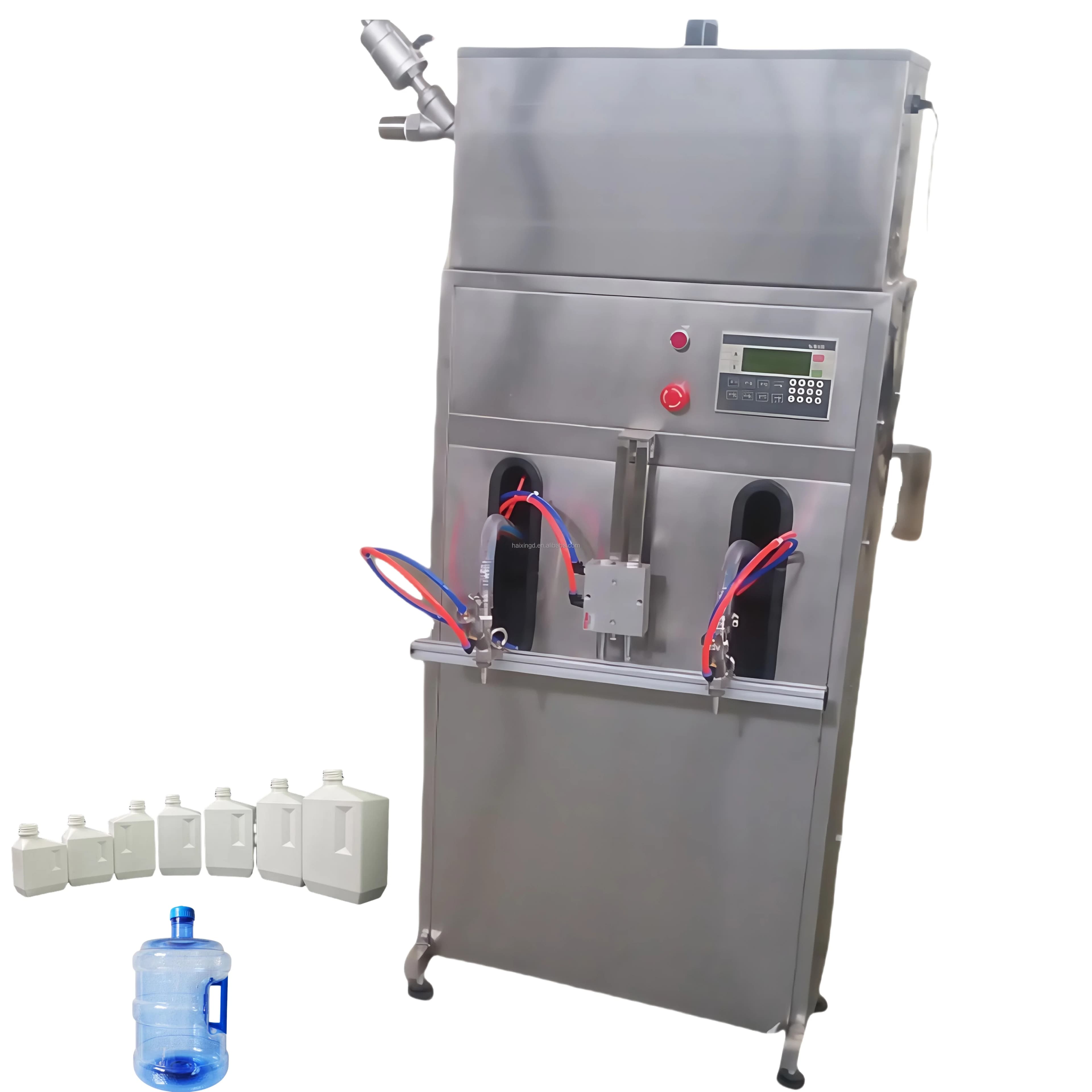Macchine Semiautomatiche per il Riempimento Quantitativo di Liquidi come Acqua, Gel, Olio da Cucina, Detersivo, Shampoo, Sapone Liquido e Detersivo per Bucato