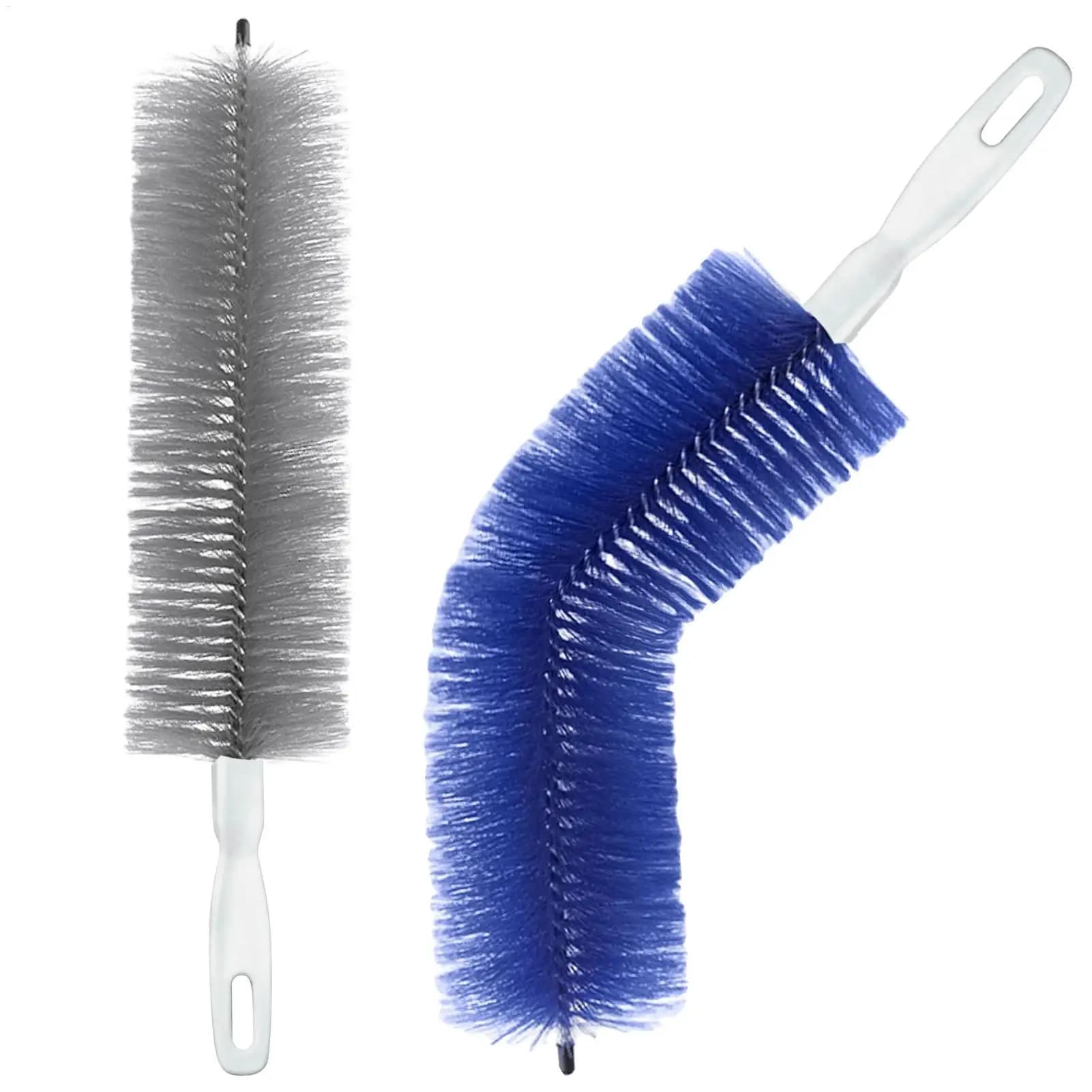 Fan Dust Removal Brush, Multifunctional Fan Brush Cleaning brush Free bending dust removal tools for Manage curtains door frames