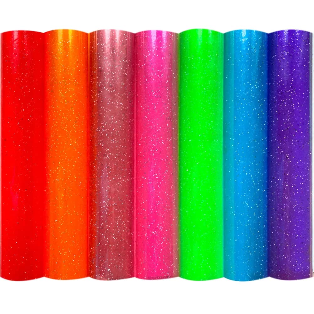 Transparent With Glitter Powder PVC Jelly Vinyl Faux Leather Waterproof Sheet/Roll for HandbBages Bows Home Decoration Craft DIY