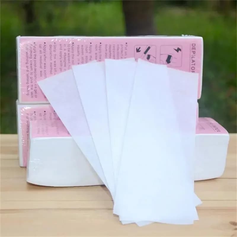 20 PCS Depilazione Doppio Lato Epilatore Depilatorio Striscia di Cera Tampone di Carta Patch Ceretta Per Viso/Gambe Corpo/Bikini/Ascelle