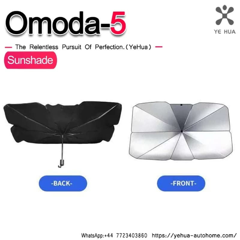 Per Chery Omoda C5 2022-2025 Auto parasole auto parabrezza anteriore visiera parasole auto con protezione solare pieghevole parasole