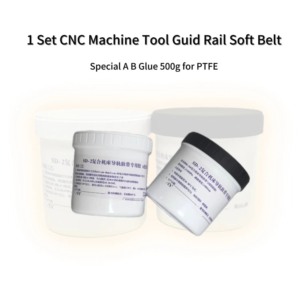 Adesivo Speciale Turcit 500g Bicomponente A+B per Guide PTFE e Nastri Morbidi, Adesivo ad Alta Resistenza per Torni CNC e Macchine Fresatrici