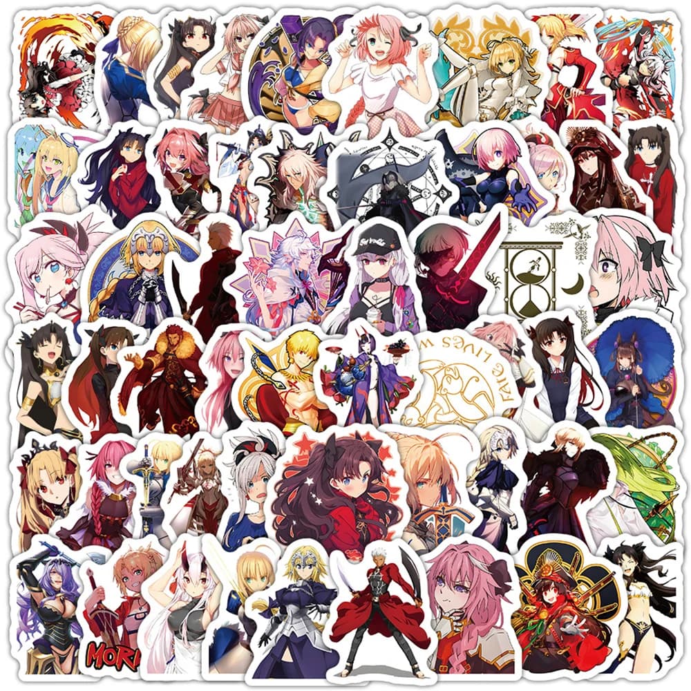 10/30/50/100pcs Emiya Shirou Fate Adesivi Matou Sakura Stay Night Adesivo Notebook Skateboard Laptop Tohsaka Rin Anime Decalcomanie
