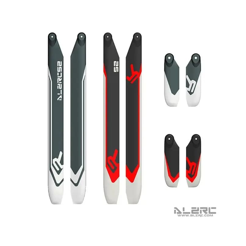ALZRC Nuova Serie R 360MM 380MM 420MM 520MM 700MM Paletta di Coda Principale in Fibra di Carbonio per Alzrc 420 R42 RC Elicottero Volo 3D Estremo
