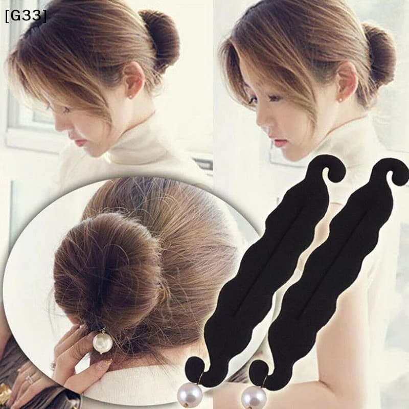 Spugna magica in schiuma per creare chignon a ciambella, strumento per arricciare i capelli, accessorio per chignon facile da usare per donne e ragazze [G33]