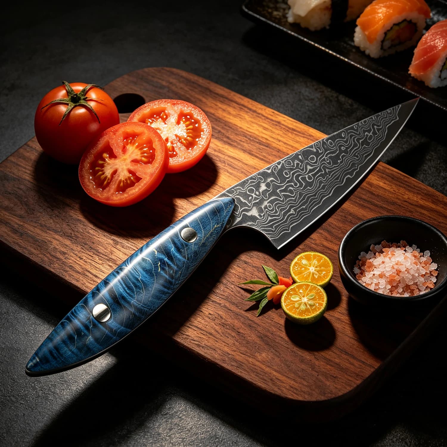 XITUO 3.5 Inch Paring Knife, Sharp Small Kitchen Knife for Vegetable Fruit, Japanese Damascus Steel, Unique Stable Wooden Handle