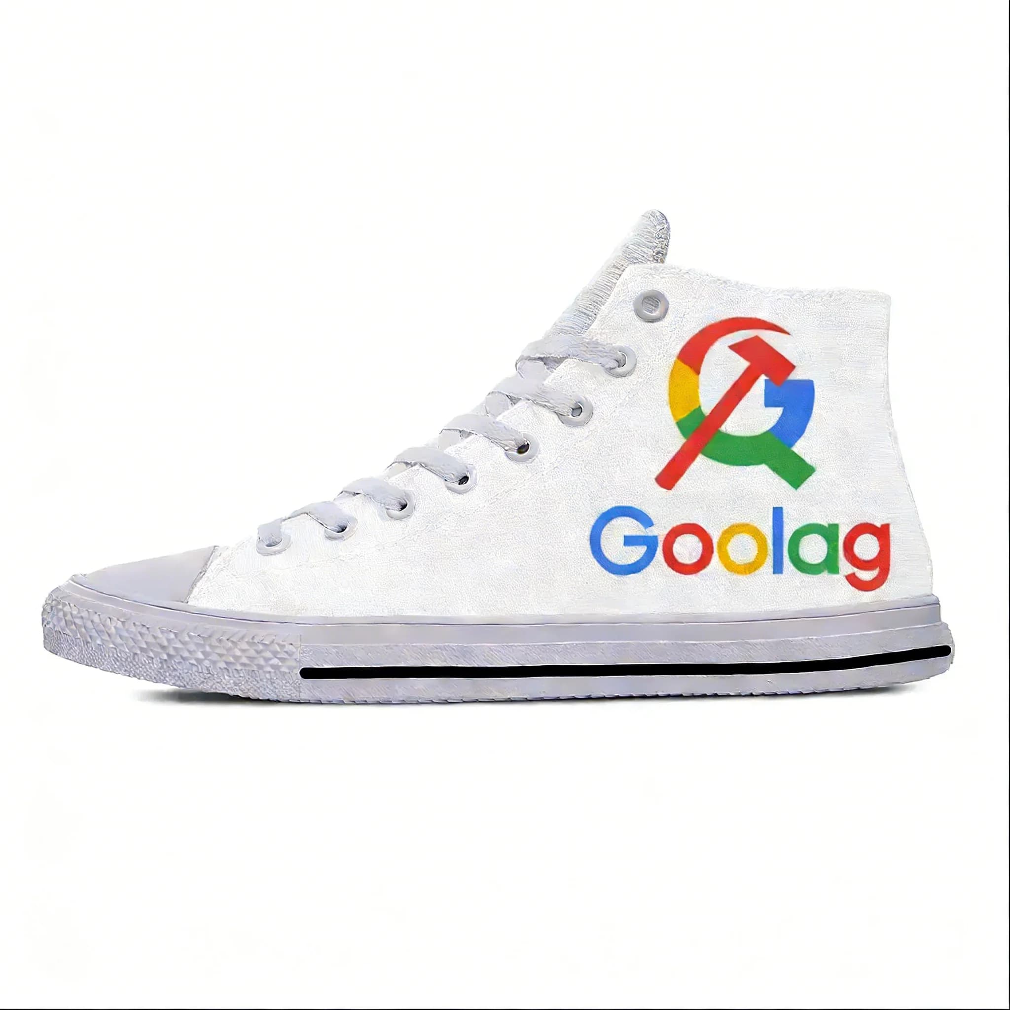 Funny Goolag Stalin Artsy High Top Sneakers Scarpe da corsa in tela con stampa 3D per uomo, donna, adolescente, scarpe leggere