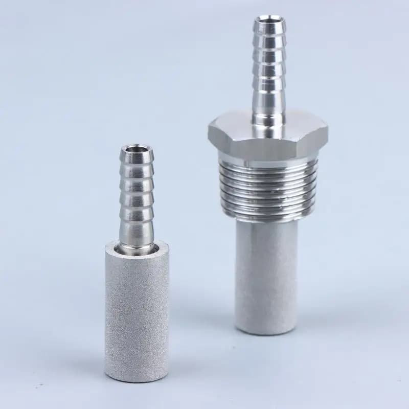 🔥Homebrew Oxygenation Diffusion Stone SS316L Steel Carbonation Aeration For Beer Wine Tool Bar 1/2" 1/8" NPT Barb