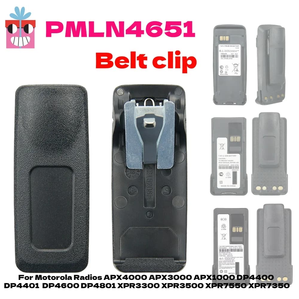PMLN4651 Clip da cintura per Motorola Xir P6600 XPR3500 XPR3300 DP2600 DGP4150 + APX2000 APX4000 XiRP8268 P8200 XPR7350 Radio bidirezionale