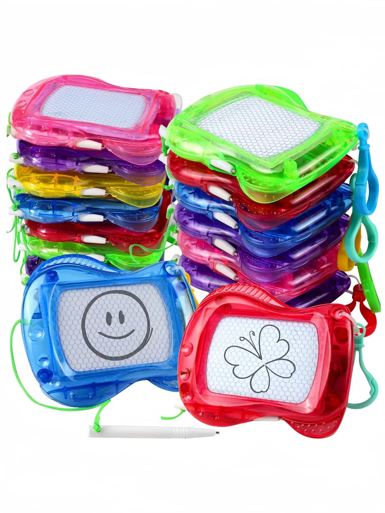 Mini Magnetic Drawing Board with Backpack And Keychain Sticky Note Book Erasable Graffiti Writing Board Color And Style Random