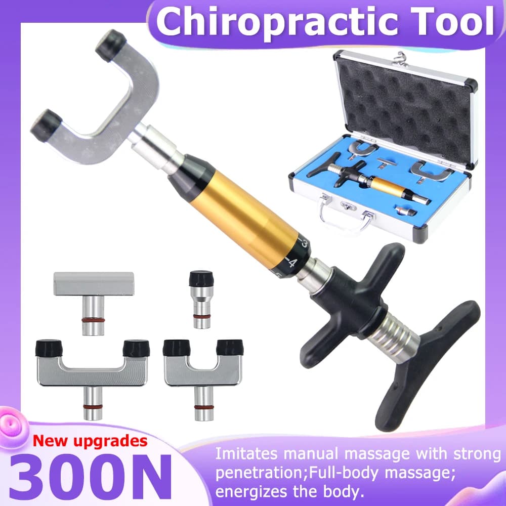 300N Chiropractic Pistola for Spinal Massage, Articular Pain Pain Anti Pain, Spinal Correction, Hand Massage for Back with 4 Heads 2026