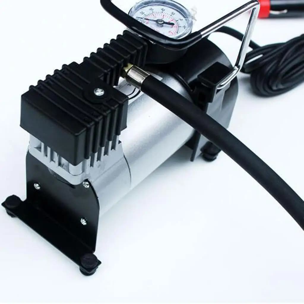 Compressore d'Aria Portatile Elettrico ad Alta Potenza, Mini Pompa Compatta per Auto, SUV, Biciclette, Moto e Uso di Emergenza