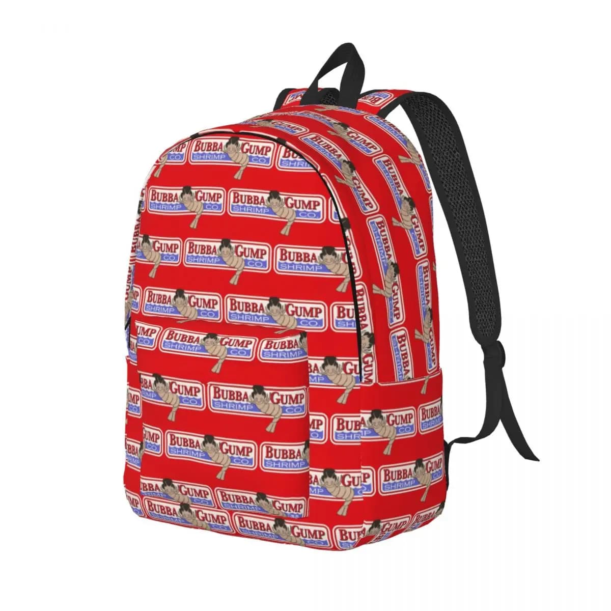 Bubba Gump Shrimp Forrest Movie Geek Student Backpack School Bag Hiking Travel Daypack Boys Girls Fashion Bookbag Shoulder Bags