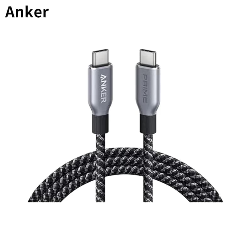 Anker Prime USB C to USB C Cable, 240W 3ft 6ft Fast Charging USB C Cable, Upcycled-Braided Nylon With 100-Year Bend Durability