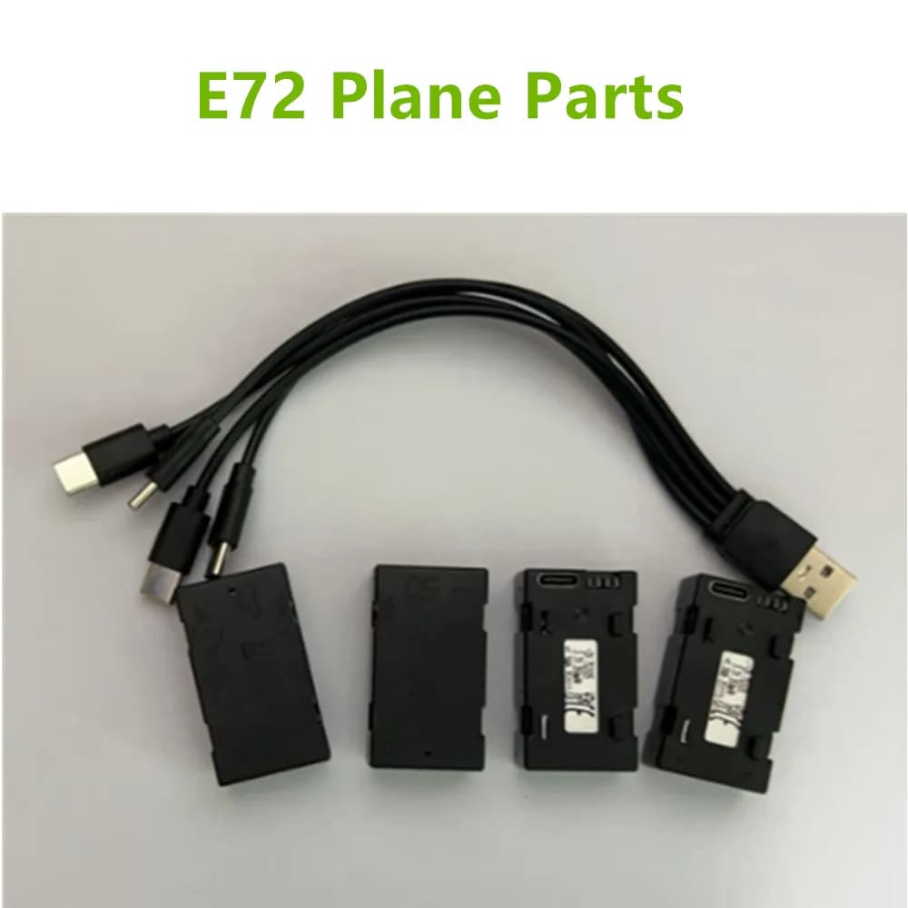 E72 RC Plane Parts E72 Airplane Batteries 3.7V 350mAh / Propeller Blade / Use For E72 RC Plane Parts