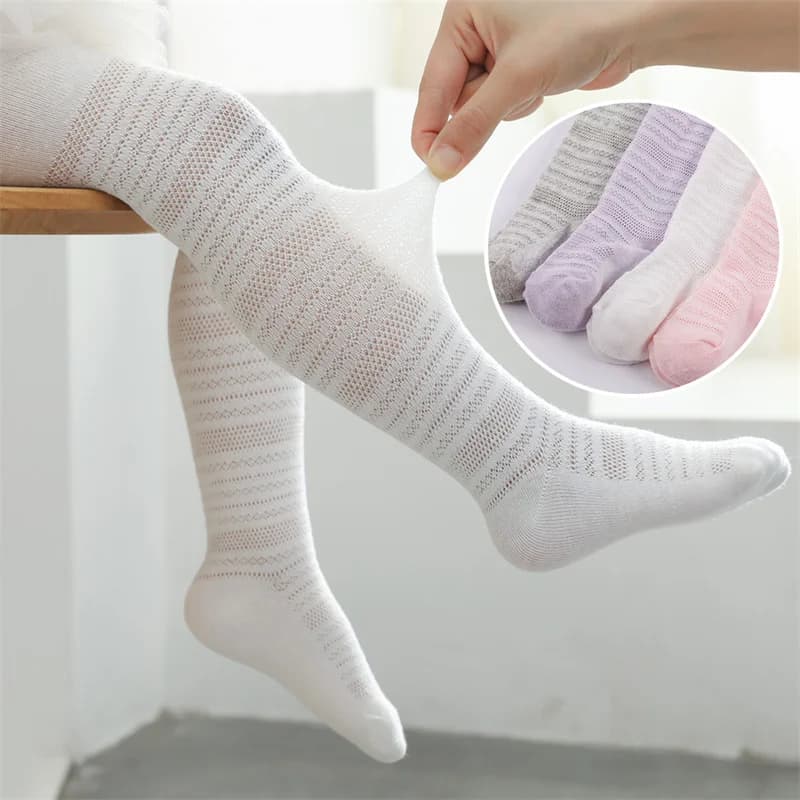 Collant estivi per bambine, in rete sottile, casual, per neonati e bambini piccoli, leggings tinta unita, nuovi, da 1 a 5 anni