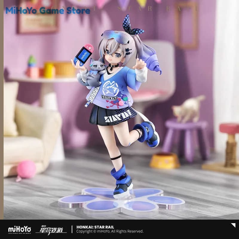 Original Silver Wolf Figure MiHoYo Official Genuine Honkai Star Rail SilverWolf Garage Kits PVC Desktop Ornament Model Gifts