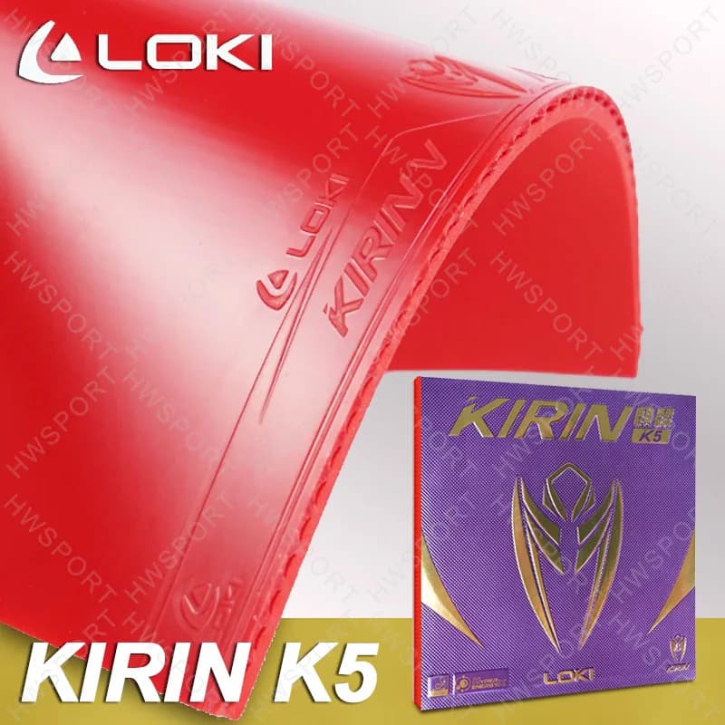 LOKI KIRIN K5 Gomma da ping pong Foglio di gomma da ping pong approvato ITTF non appiccicoso con spugna Loxa pre-inceppata