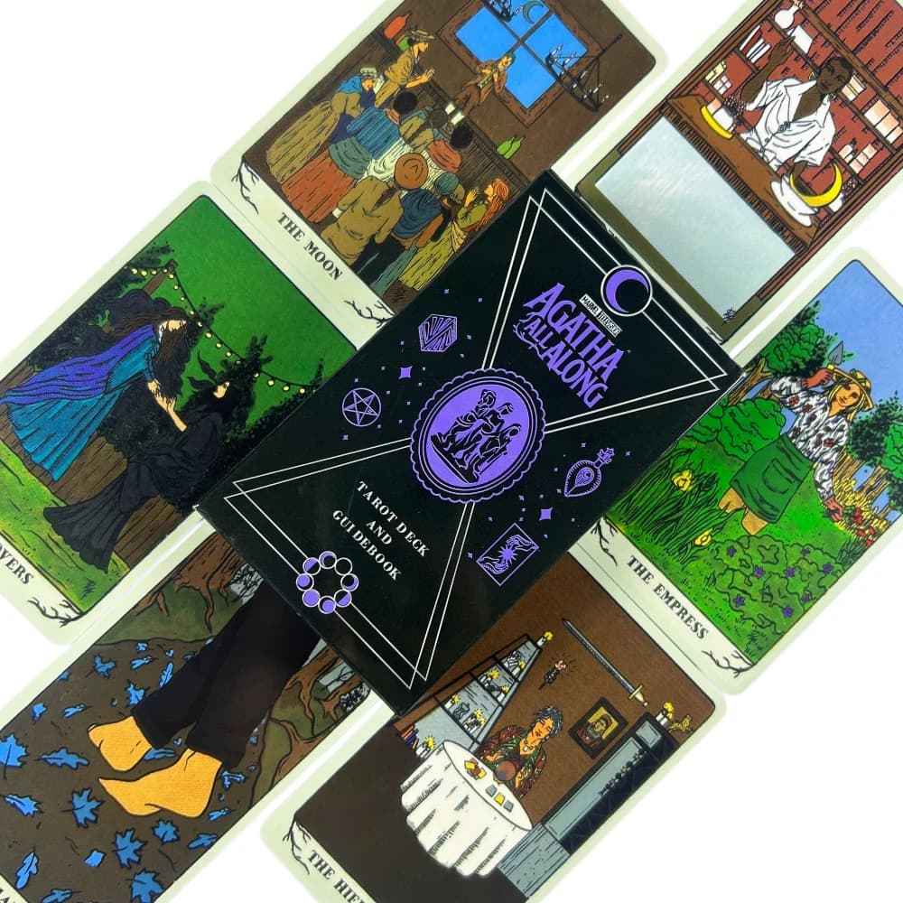 Agatha All Along Tarot Deck A 78 Cards Deck English Versions Edition Oracle Board Playing Game For Party