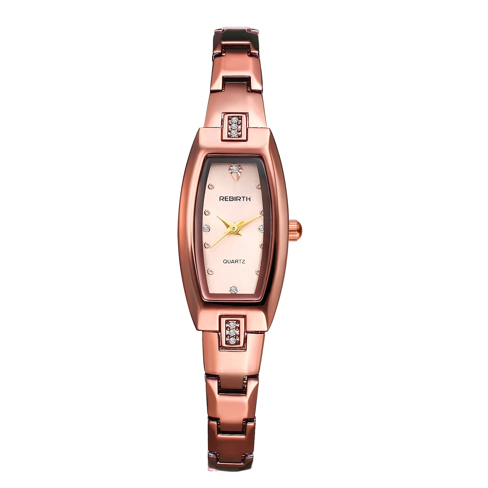 Women's Quartz Watch Oval Case Stainless Steel Strap Waterproof Wrist Watch Diamond Scale Stylish Valentine's Day Gife Fashion