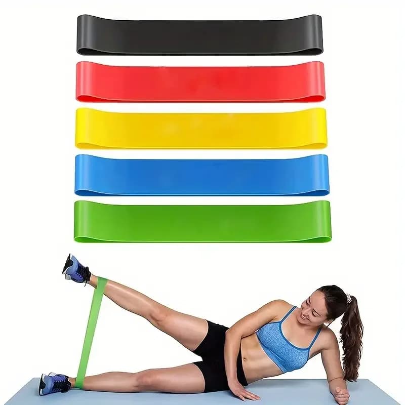 Elastic Bands Kit for Fitness and Latex Pilates for Body Strength Training and Cables, Strength Bands for Training - Promotion Sales