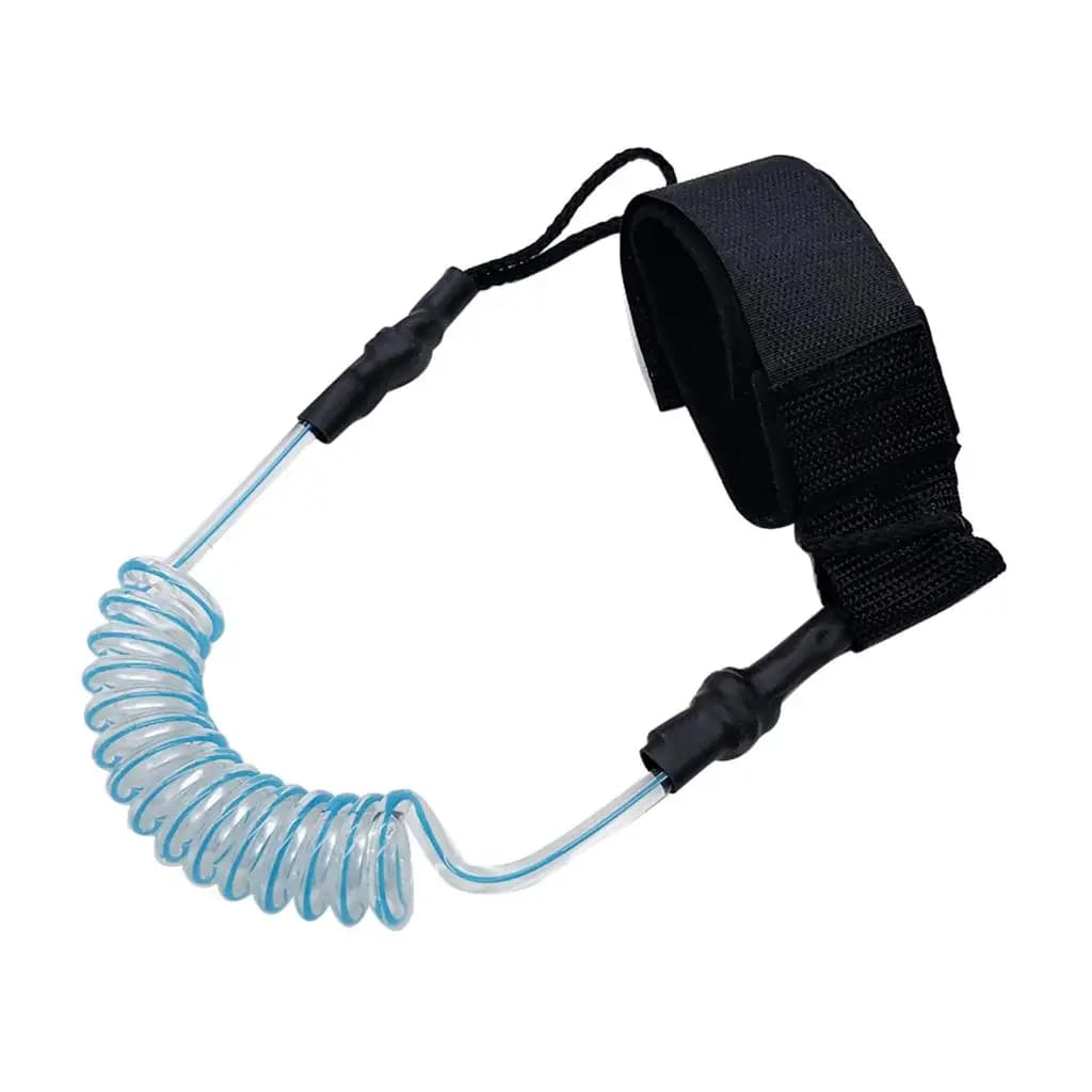 4' Coil Surf Leash, Universal Paddle/Fishing Rod Leash for Kayaking Canoeing Surfing and more Surfboard Swivel Stretch Rope