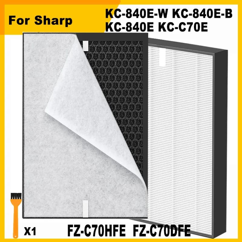 Filtro HEPA FZ-C70HFE Filtro al carbone FZ-C70DFE per purificatore d'aria Sharp KC-840E-W KC-840E-B KC-840E KC-C70E