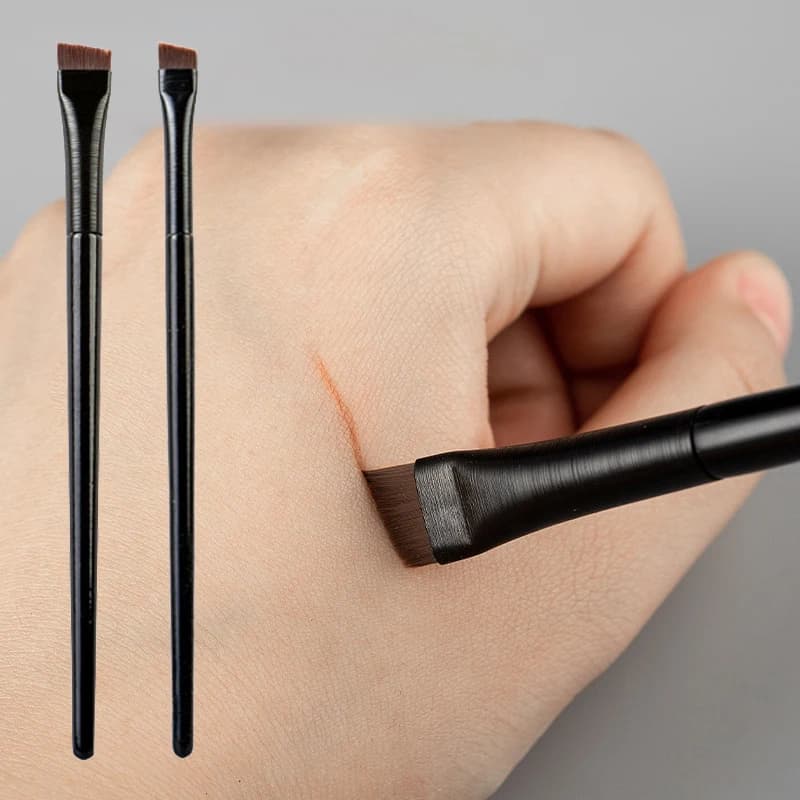 Nuovo Pennello per Sopracciglia e Eyeliner, Pennello Angolato Portatile per Trucco Femminile, Strumenti Cosmetici