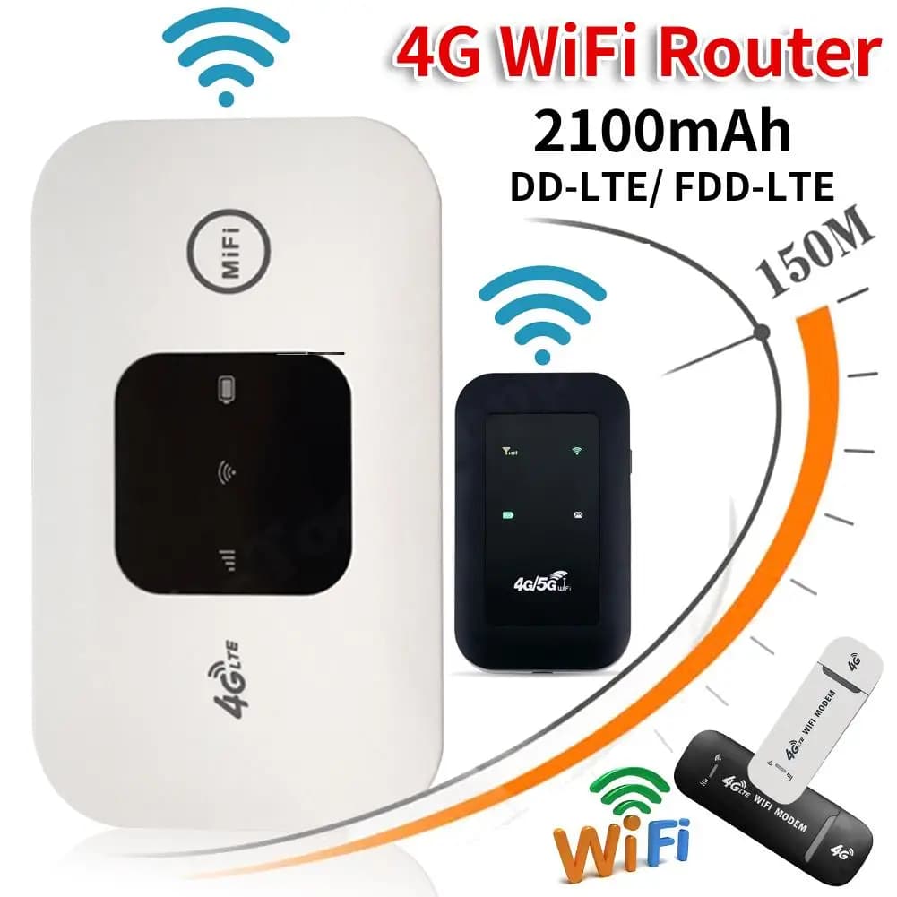 Router WiFi 4G Router 4G LTE ripetitore WiFi amplificatore di segnale espansore di rete Hotspot Mobile Modem MiFi tascabile portatile Wireless