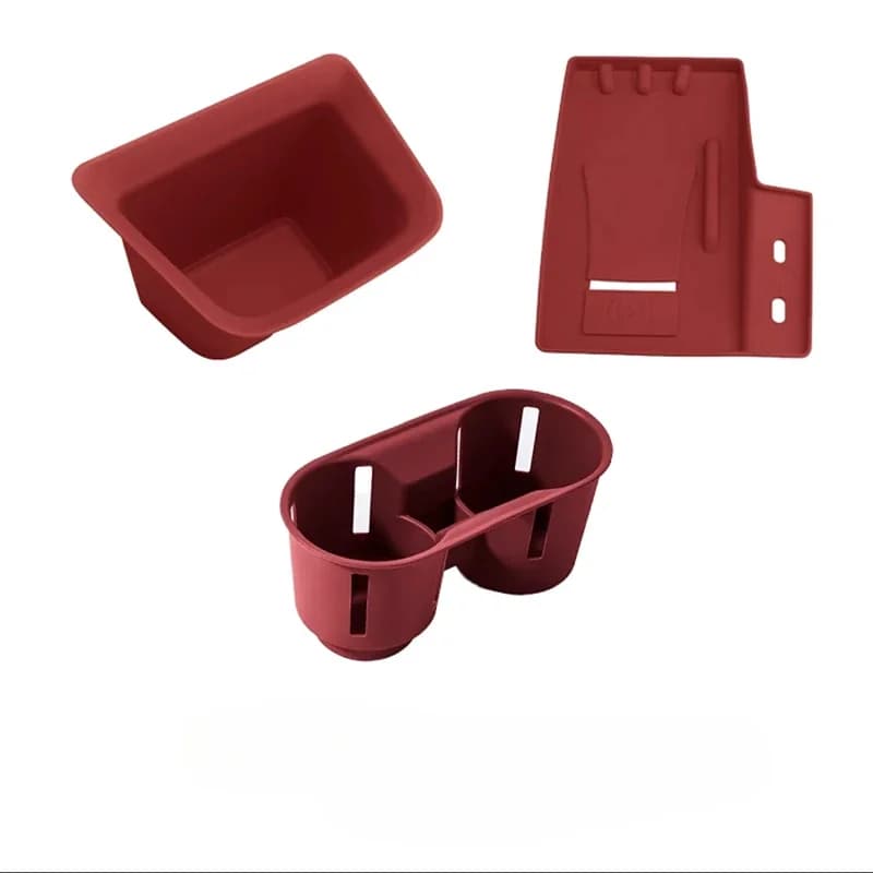 For Porsche Cayenne 2024-2025 Central Control Storage Box Silicone Anti-dust Pad Protective Bearing Anti-slip Wireless Charging