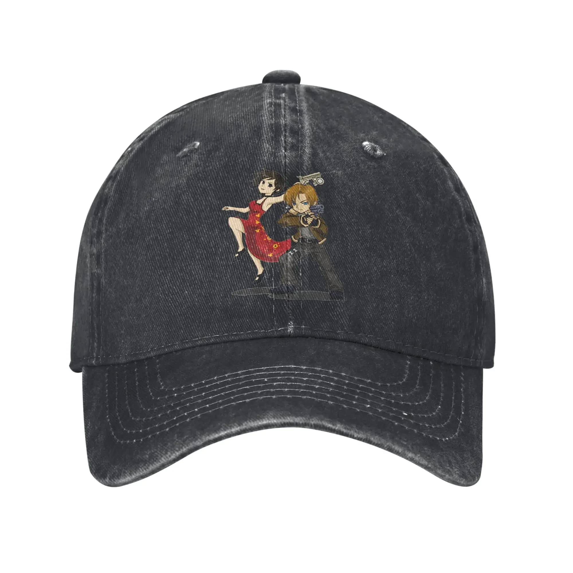 Baseball Cap Handsome Man Leon Kennedy Gamer Fans Art Summer Casual Trucker Hat Female Male Print Tennis Skate Sun Visor Caps