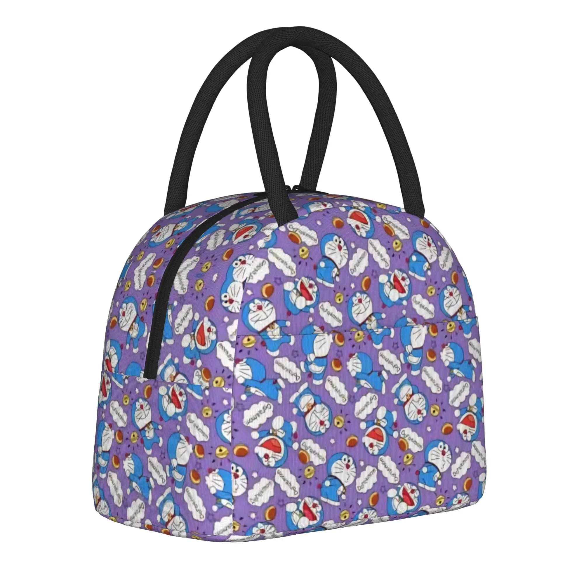 Borsa termica portatile Doraemon per picnic, accessori per gatti, borsa frigo isolata per alimenti, contenitore termico portatile per il pranzo