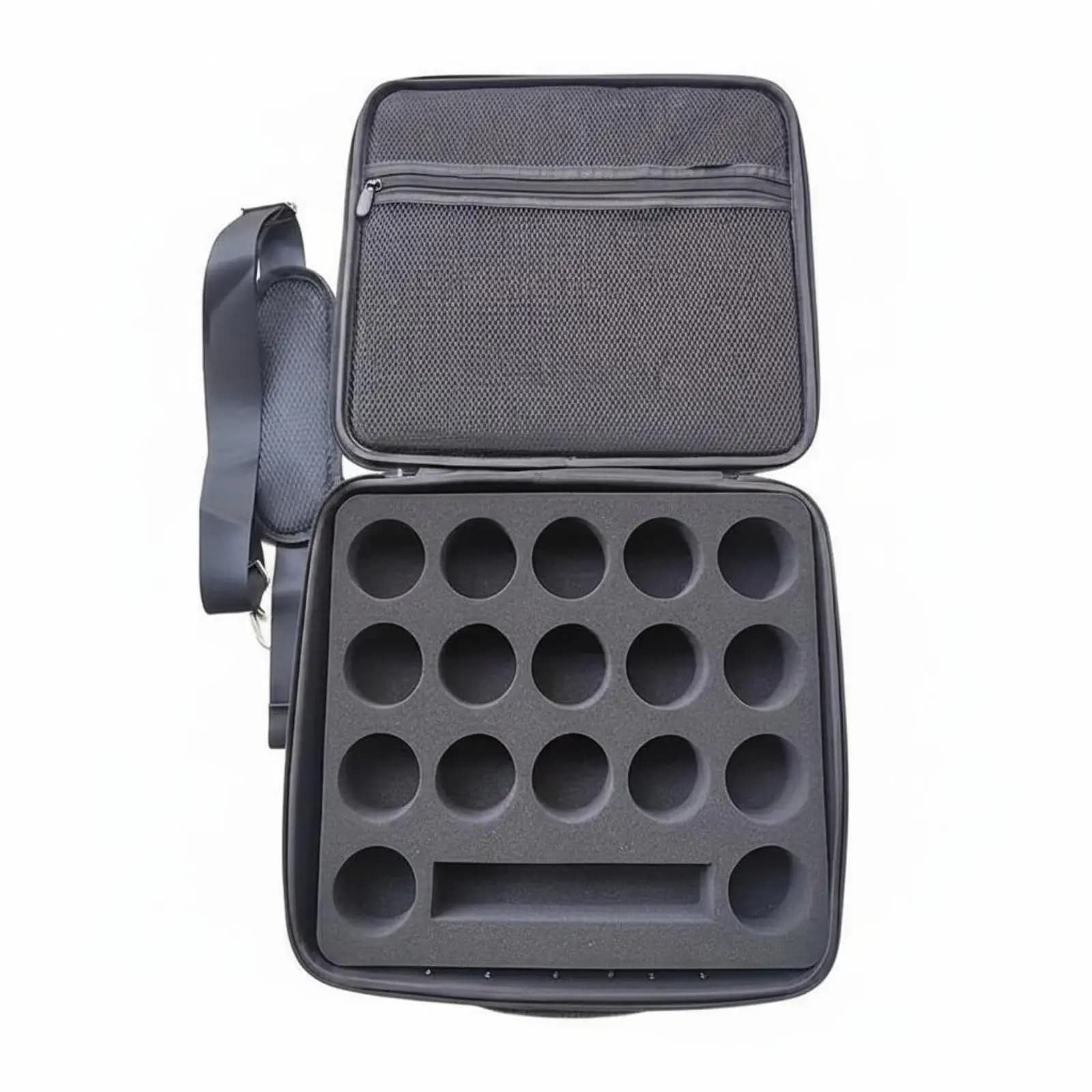 EVA Mesh Billiard Cue Case Lightweight Hard Billiard Ball Organizer Storage Bag for Pool Supplies Home and Travel Use