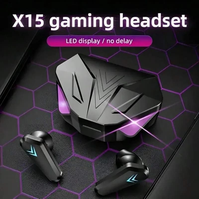 50-hour battery life LED display Ultra low 40 ms professional latency play mode active noise erasing ENC and mechanical design