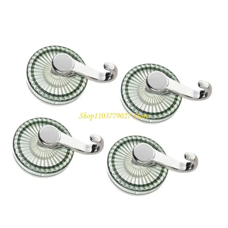 C4DF Sturdy Suction Cup Hooks No Nails Bathroom Kitchen Organizers Strong Grip Hooks