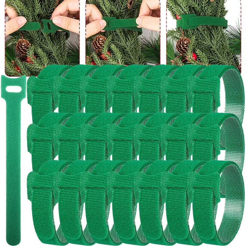 10-500PCS Green Invisible Garden Ties Reusable Strap Plants Adjustable Soft Strap No Damage Multi Purpose Home Cable Plant Band