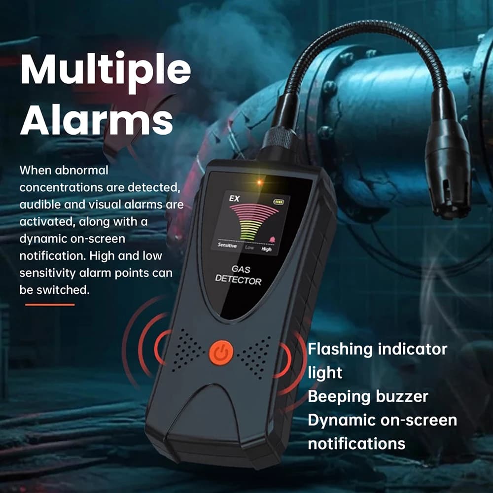DC 3V Potable Combustible Gas Detector Natural Gas Leak Detector Methane LPG Leak Detection Device Analyzers Tools -40℃~70℃
