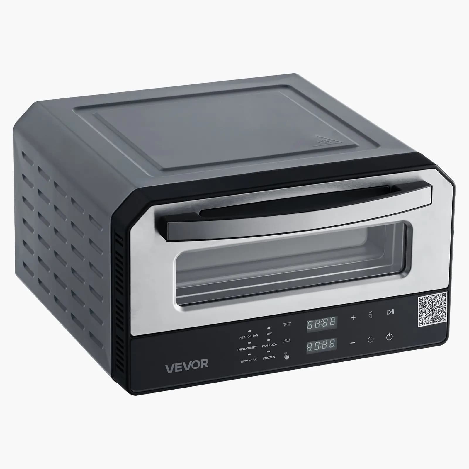 Forno Elettrico per Pizza da 12 Pollici con Pietra Refrattaria, Temperatura Massima 750°F, Macchina per Pizza