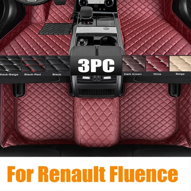 Tappetini auto Per Renault Fluence 2011 2012 2013 2014 2015 2016 2017 Auto Personalizzata Rilievi Del Piede Automobile Tappeto Copertura automobilistica t