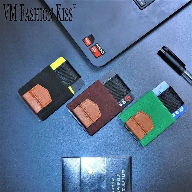 Mens Wallet High Quality Elastic Nylon Magic Wallet Mini Drawstring Credit Card ID Holders Slim Minimalist Purse Cardholder