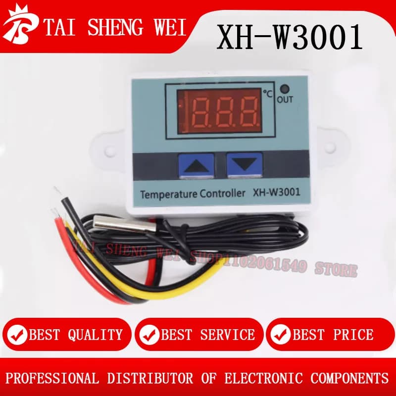 2PCS XH-W3001 12V 24V 220V Controllo Digitale Temperatura Microcomputer Termostato Interruttore Termometro Nuovo Termoregolatore