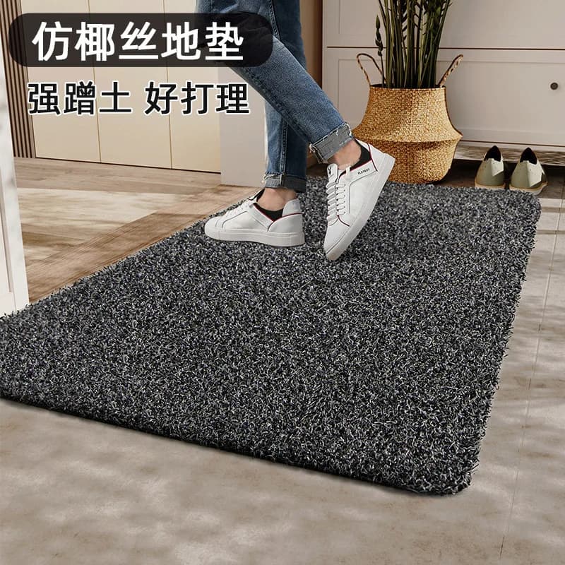 Coconut Silk Mat Mud Scratching Powder Removal Anti-slip Zerbino Home entrance for adjustable outdoor and indoor cutting