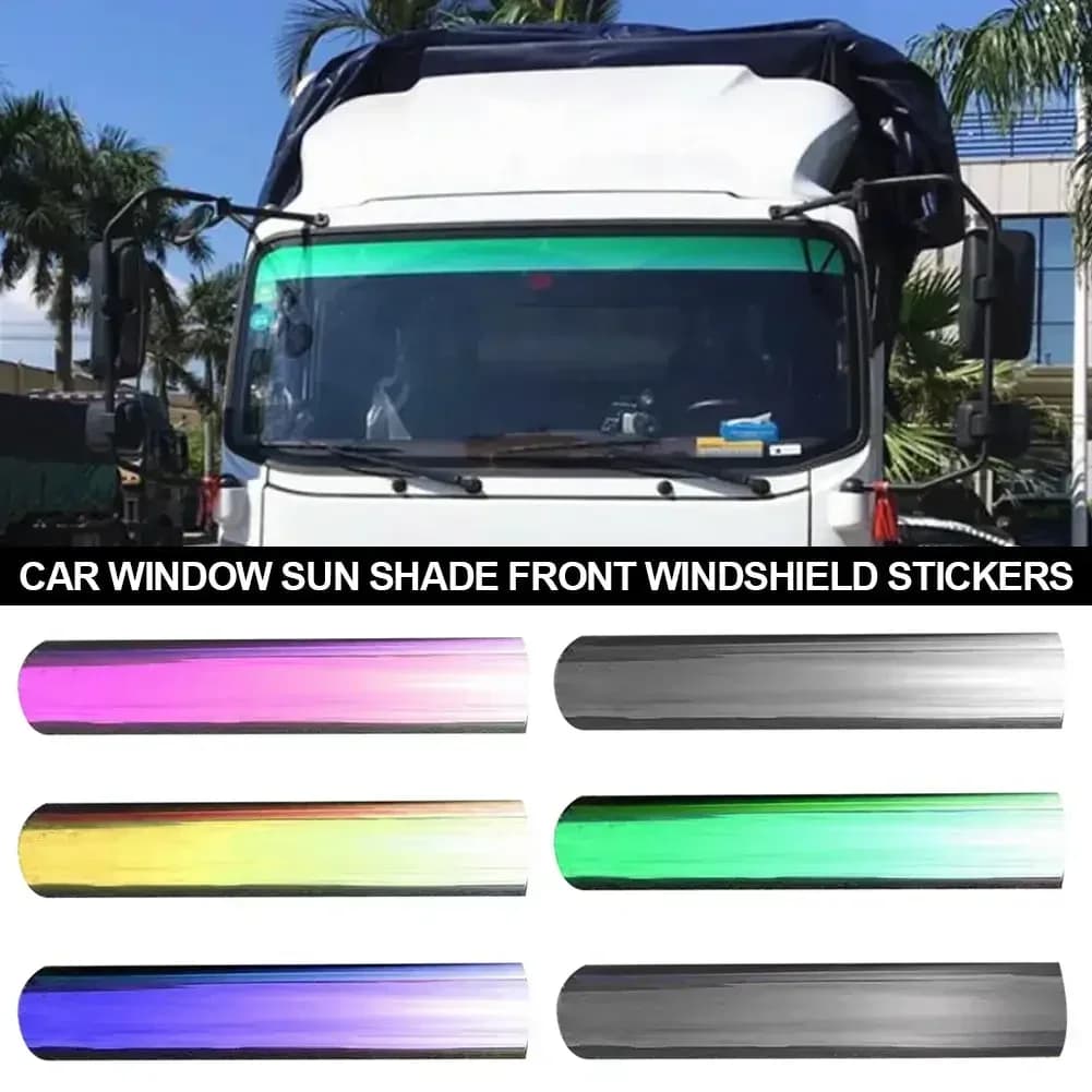 20X150cm Car Sun Shade Tint Film For Auto Front Windshield Vinyl Sun Protection Glass Sticker Heat Insulation Windows Films Tool