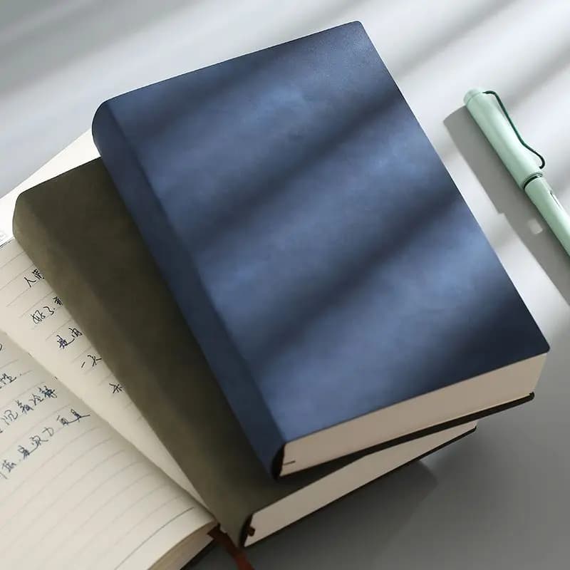 A5 Super Thick Notebooks 350 Sheets Line/Blank Pages Diary Sketchbook Journal PU Leather Soft Cover Stationery Agenda Planner