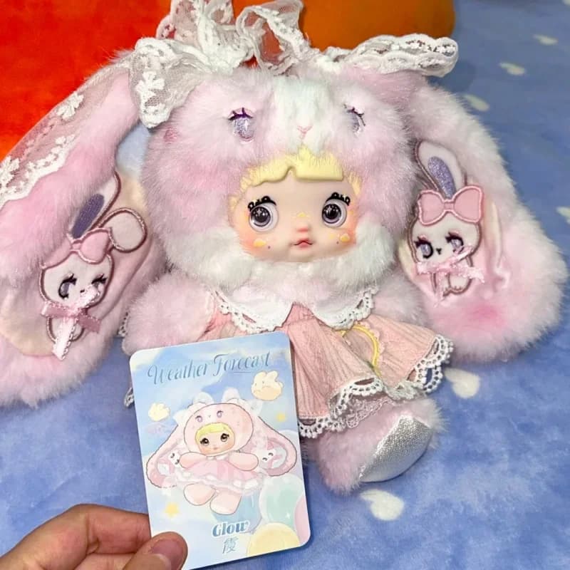 Nommi Weather Forecast Series Vinyl Face Blind Box Plush Doll Keychain Pendant Cute Decor for Girls Birthday Gift